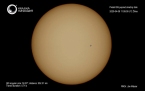 2020-04-09: Prelet ISS popred disk Slnka. Foto: J. Mäsiar, Krajská hvezdáreň v Žiline